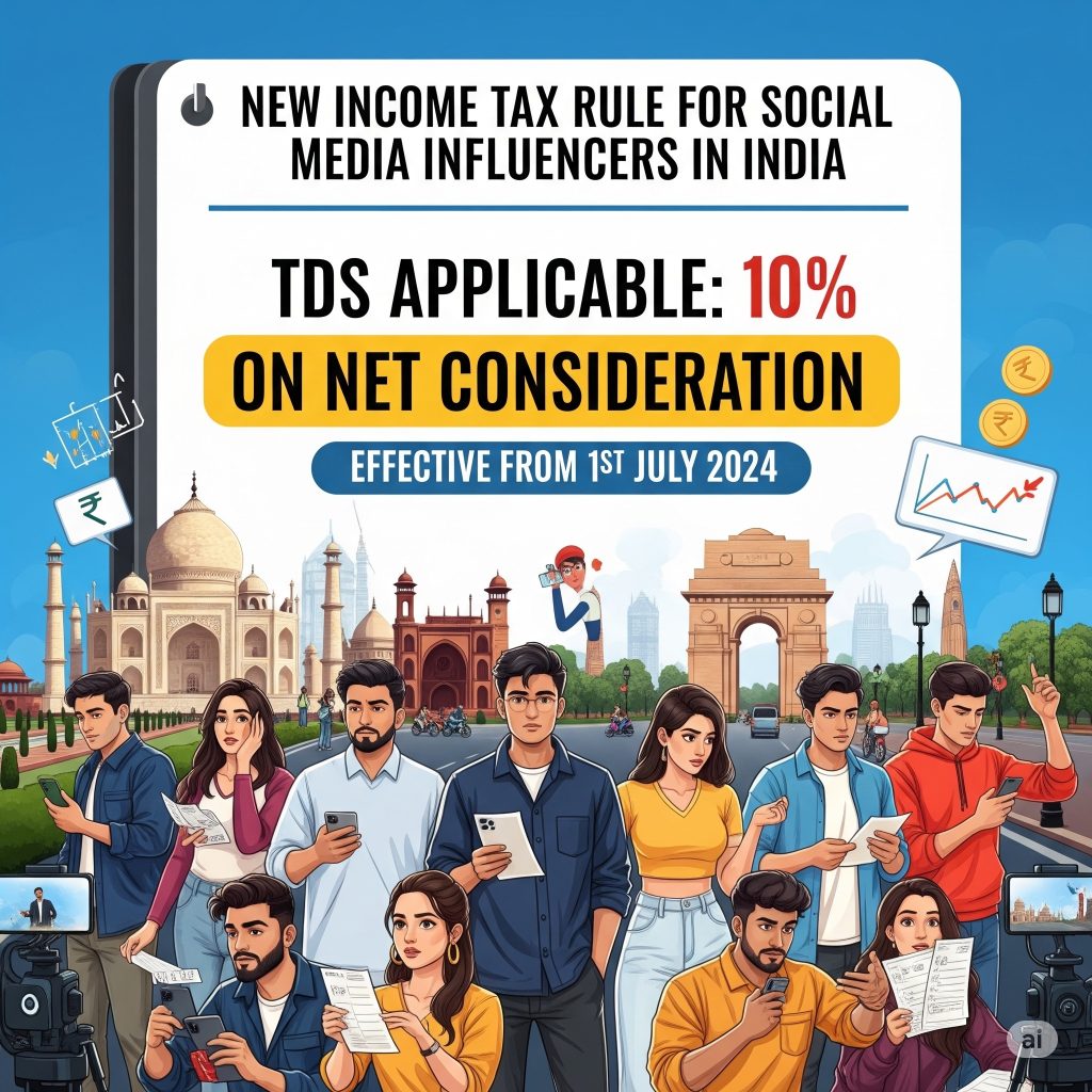 New Income Tax Rule for Influencers in India (2025)